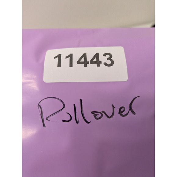 Driftwood Hoodie Women's L Blue Floral Embroidered High-Low Pullover V-Neck - Picture 9 of 9